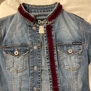 dolce and gabbana jean jacket XS NWOT